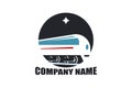 Train vector logo EPS 10 file